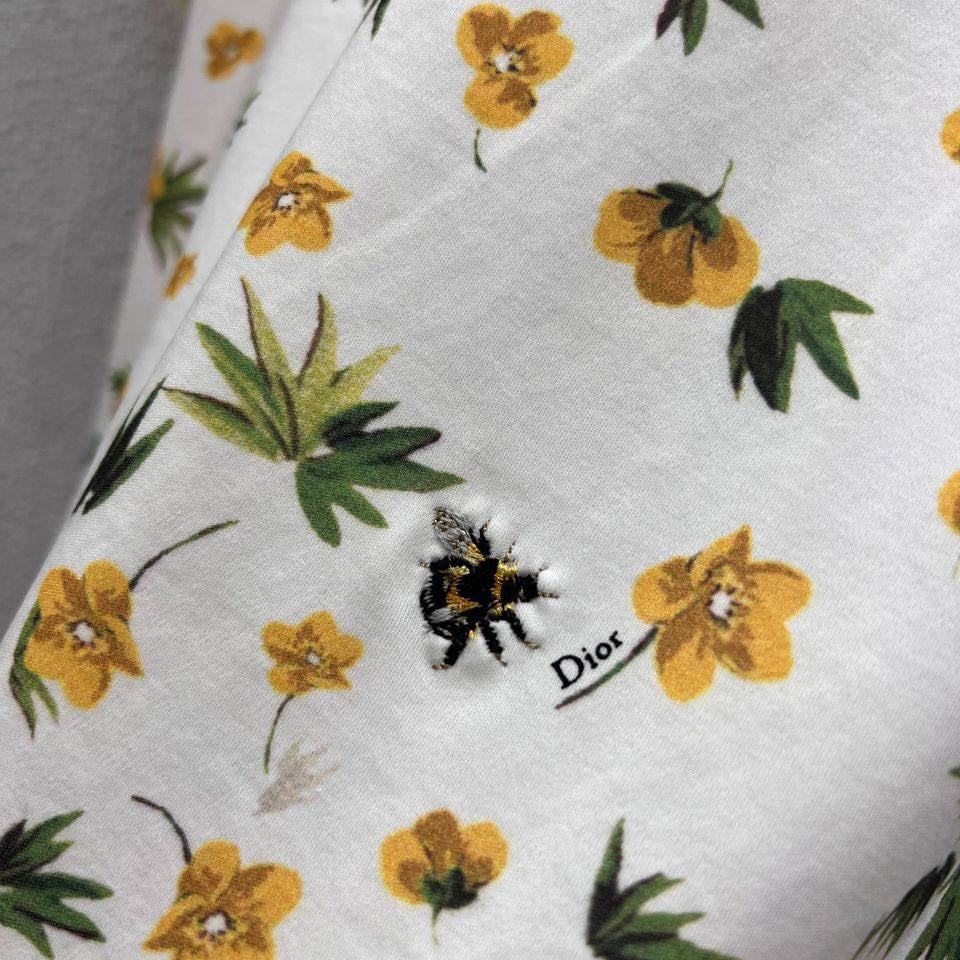 DIOR DAISY FLOWER PRINT TSHIRT