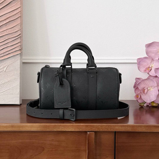 Louis Vuitton Keepall Bandoulière LV Aerogram – Black