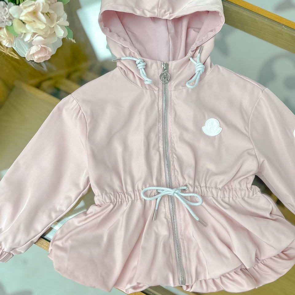 Moncler Kids Hooded Jacket – Light Pink