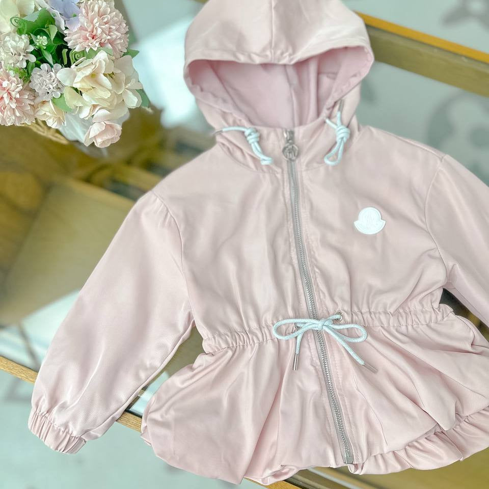 Moncler Kids Hooded Jacket – Light Pink