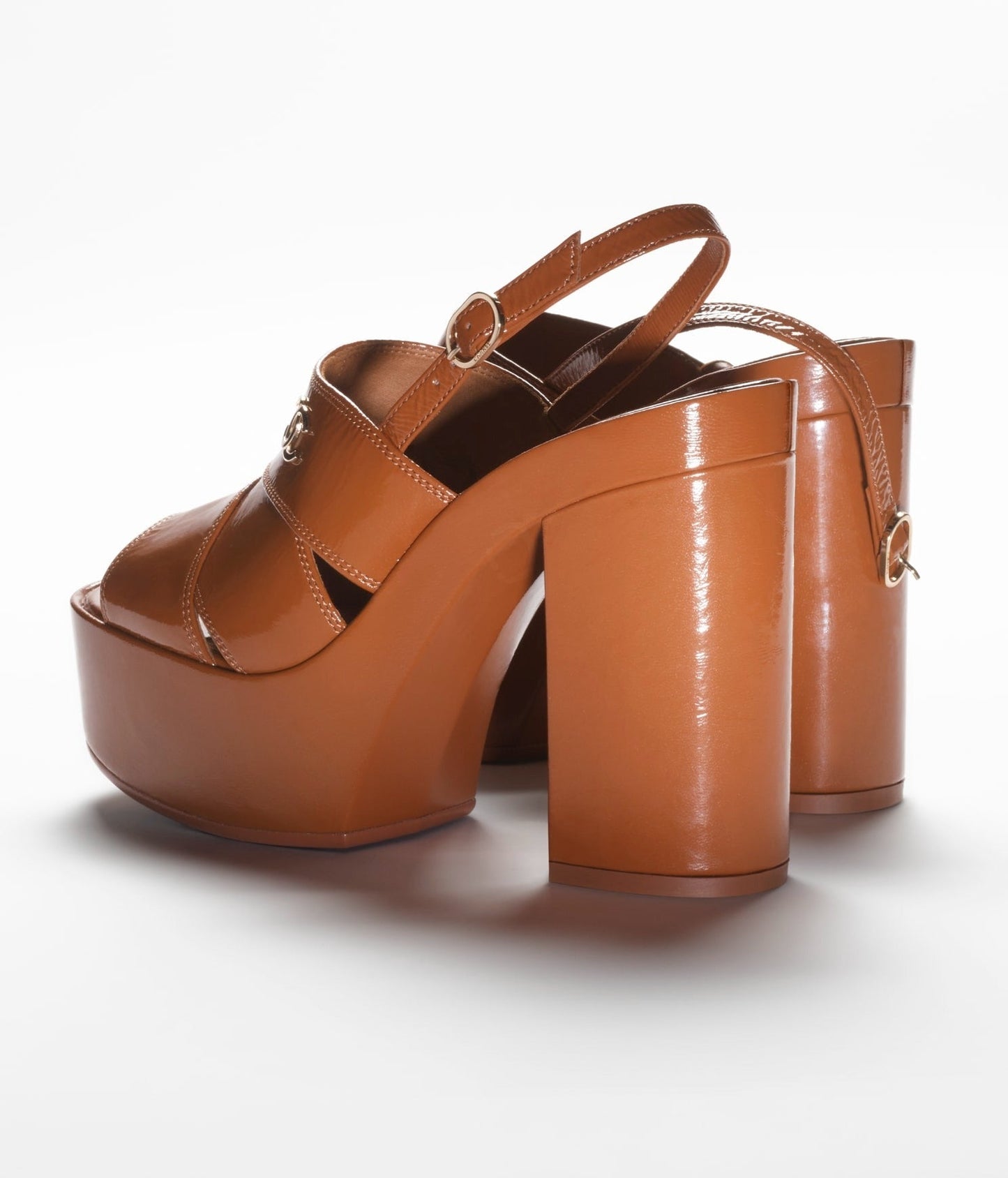 SANDALS LIGHT BROWN CRUMPLED LAMBKSIN - 35