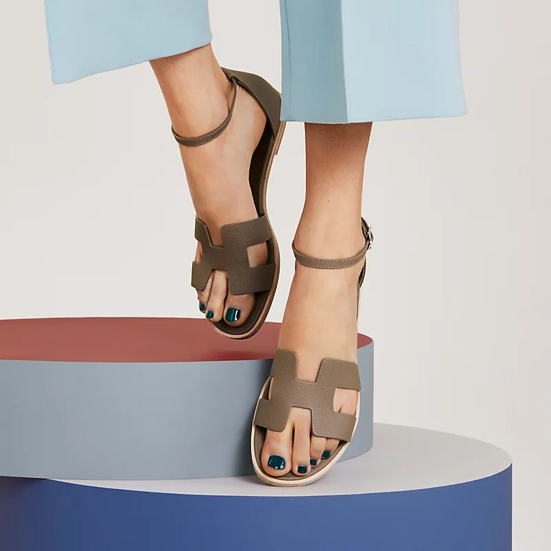 SANTORINI SANDAL ETOUPE - 35