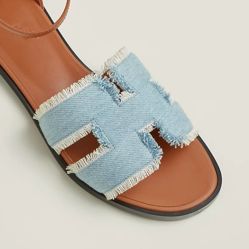 SANTORINI SANDAL BLEU CLAIR - 35
