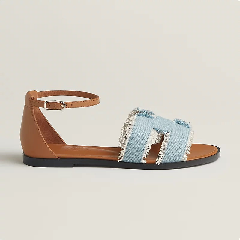 SANTORINI SANDAL BLEU CLAIR - 35