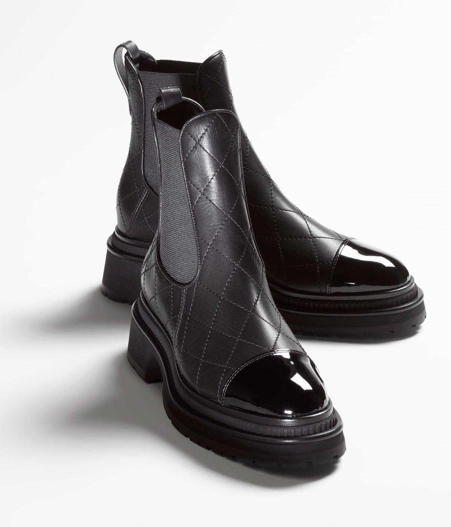SHORT BOOTS BLACK CALFSKIN - 35