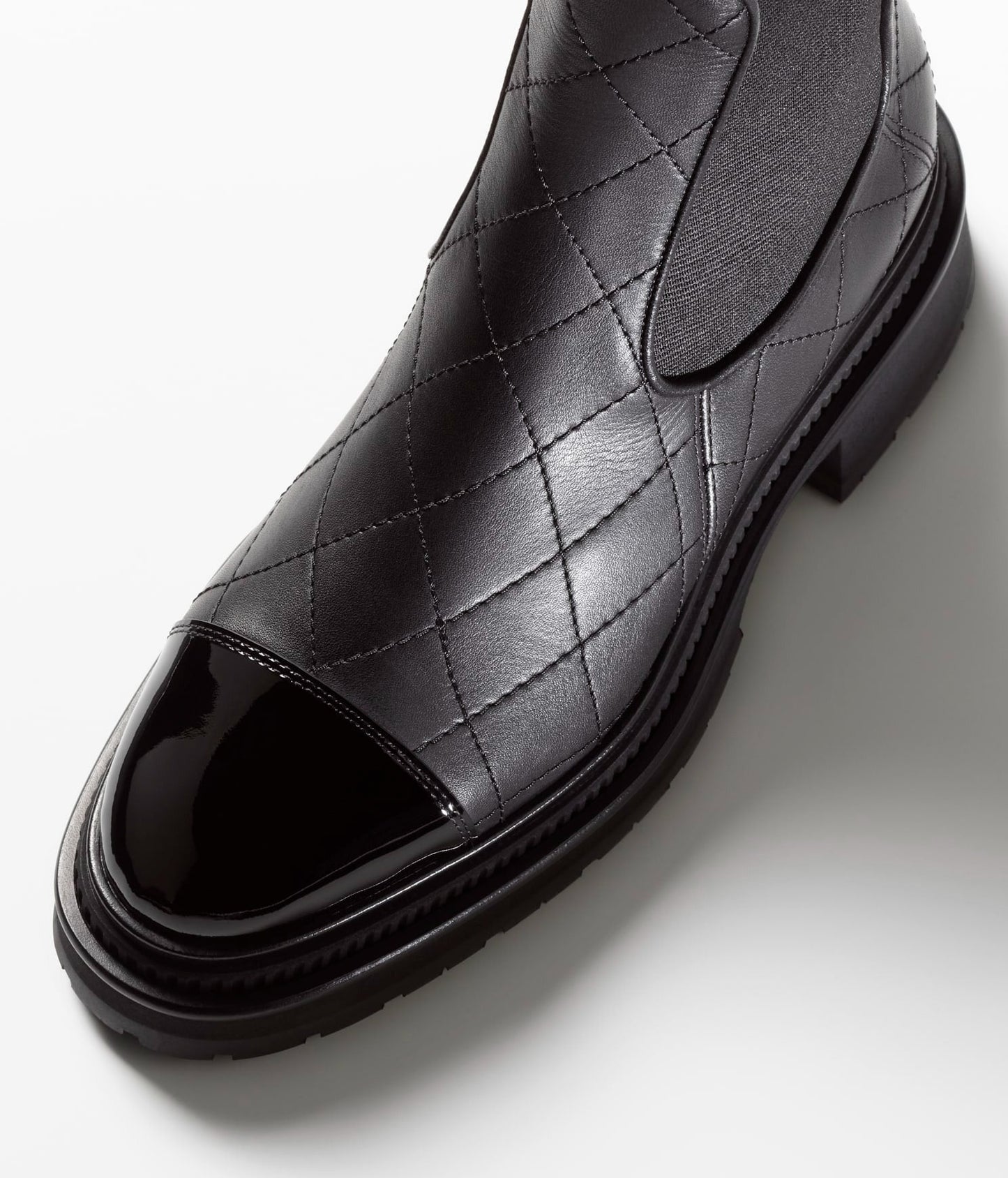 SHORT BOOTS BLACK CALFSKIN - 35