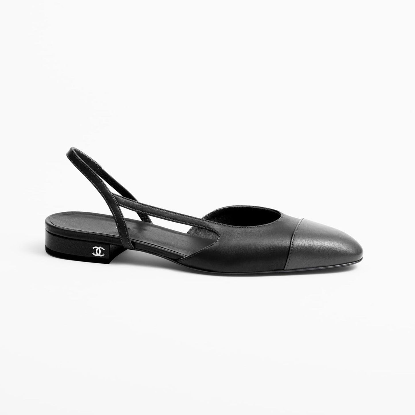 SLINGBACKS BLACK DARK GRAY LAMBS - 35
