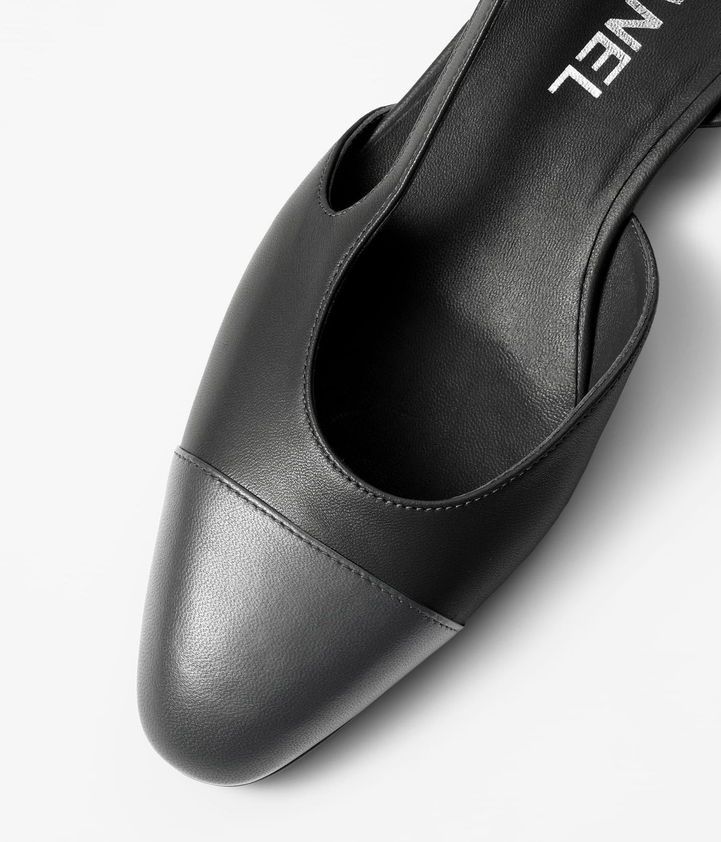 SLINGBACKS BLACK DARK GRAY LAMBS - 35