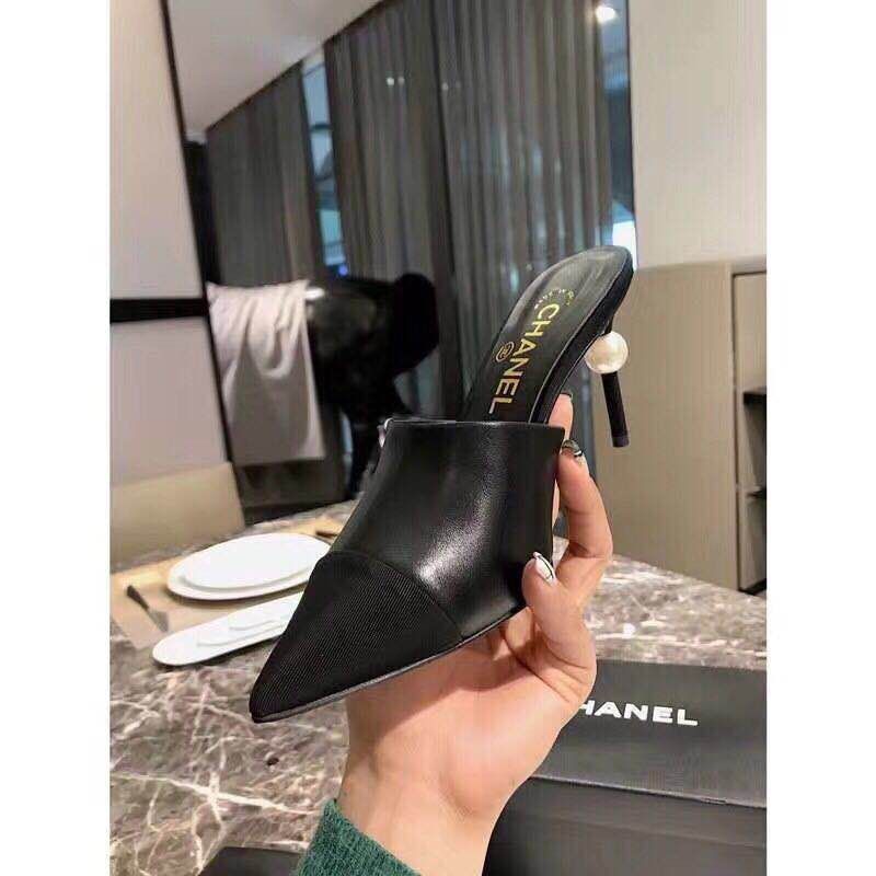 High Heels Black Lambskin - 35