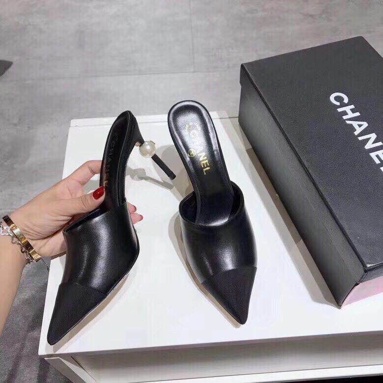 High Heels Black Lambskin - 35