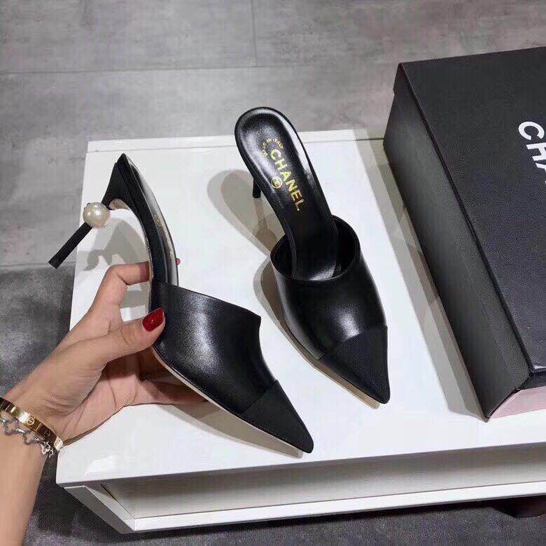 High Heels Black Lambskin - 35