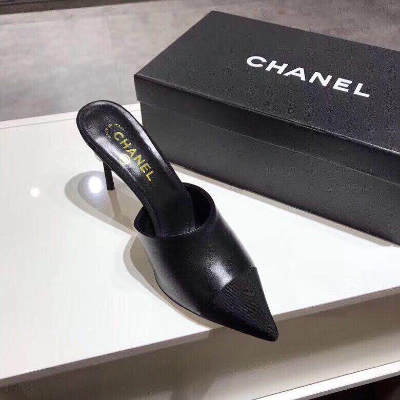 High Heels Black Lambskin - 35