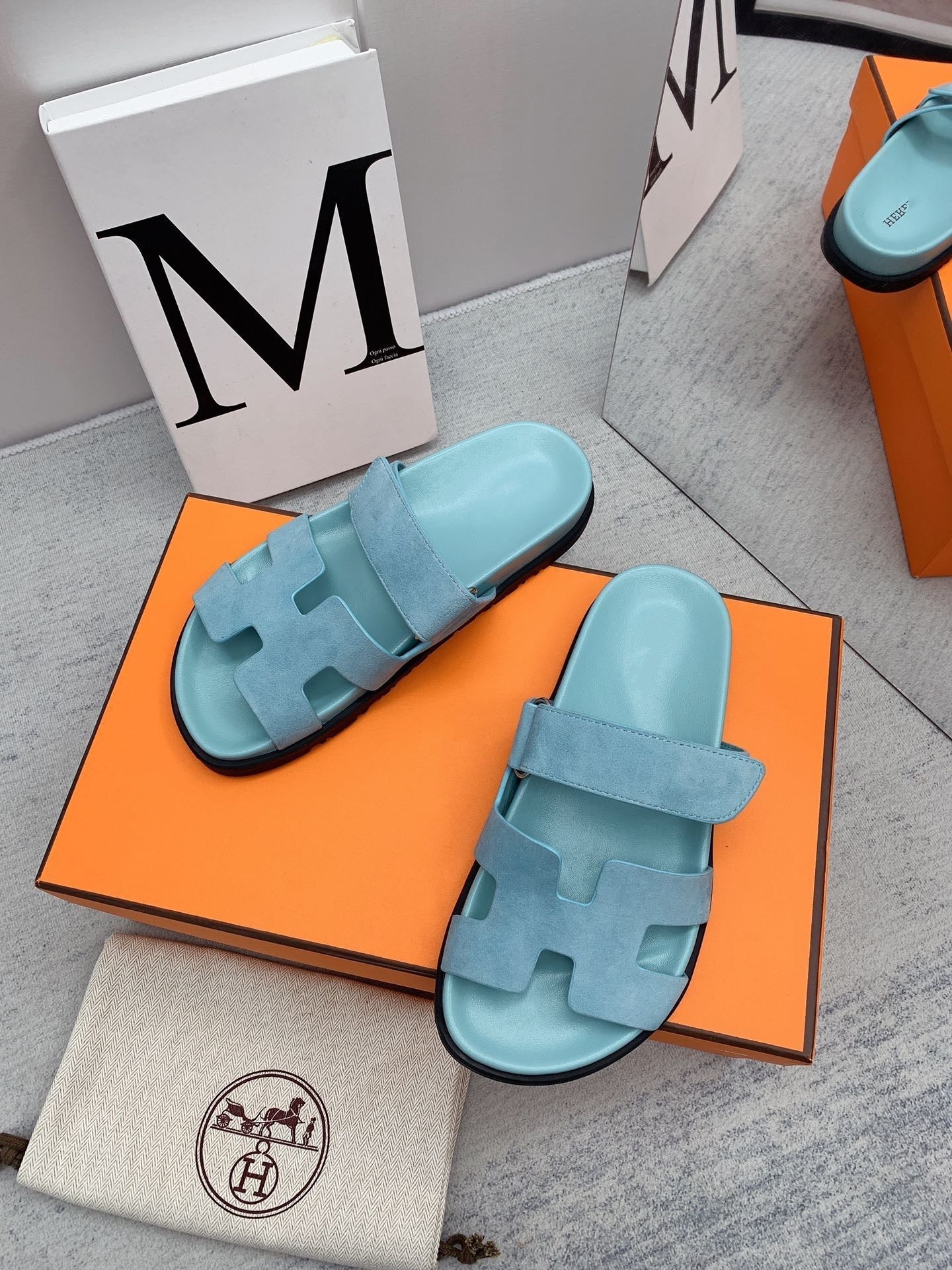 Chypre Sandal Light Blue - 35
