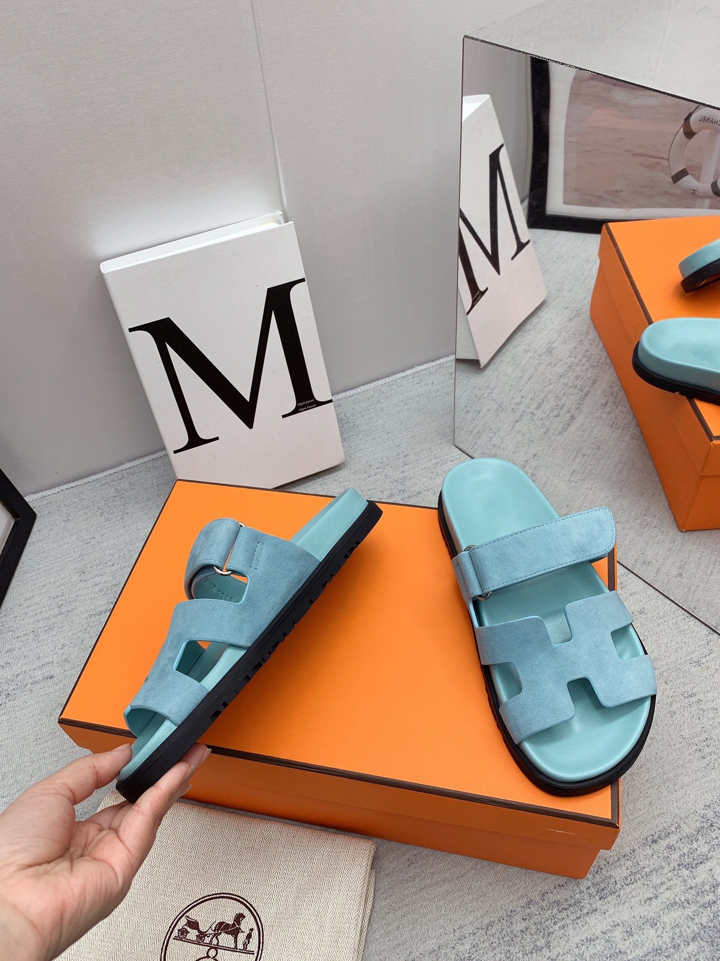 Chypre Sandal Light Blue - 35