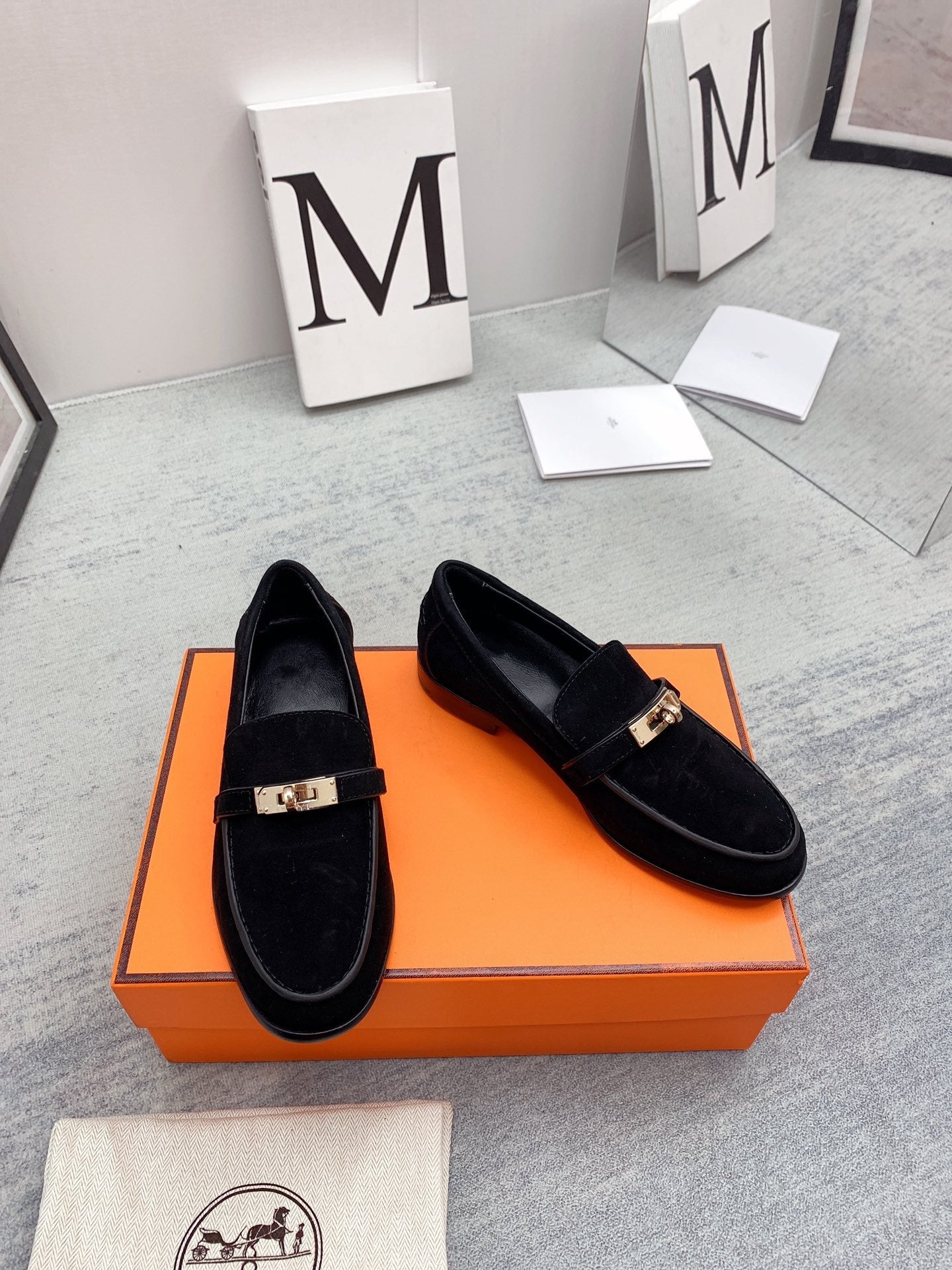 Destin Loafer Suede Black - 35