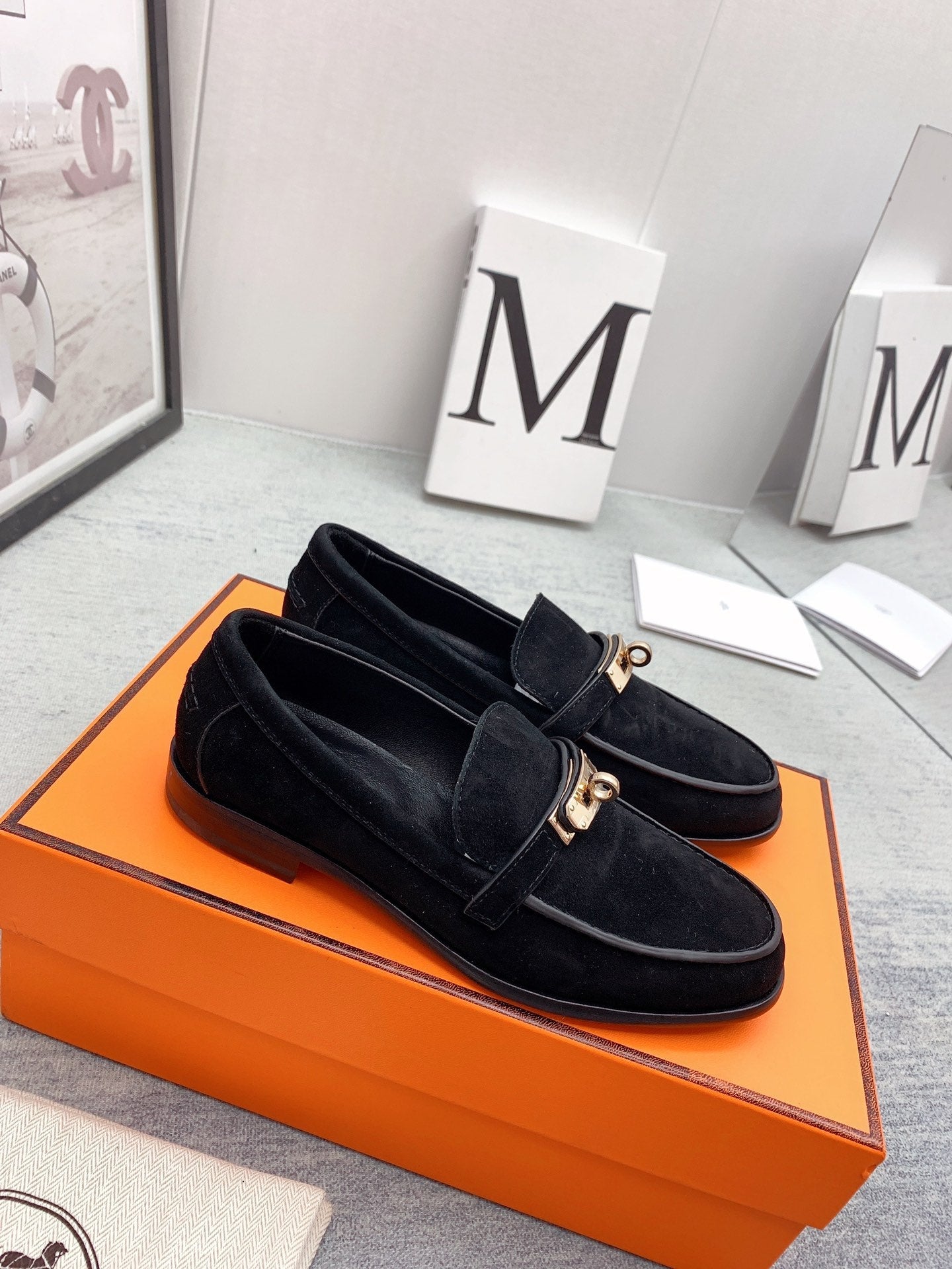 Destin Loafer Suede Black - 35