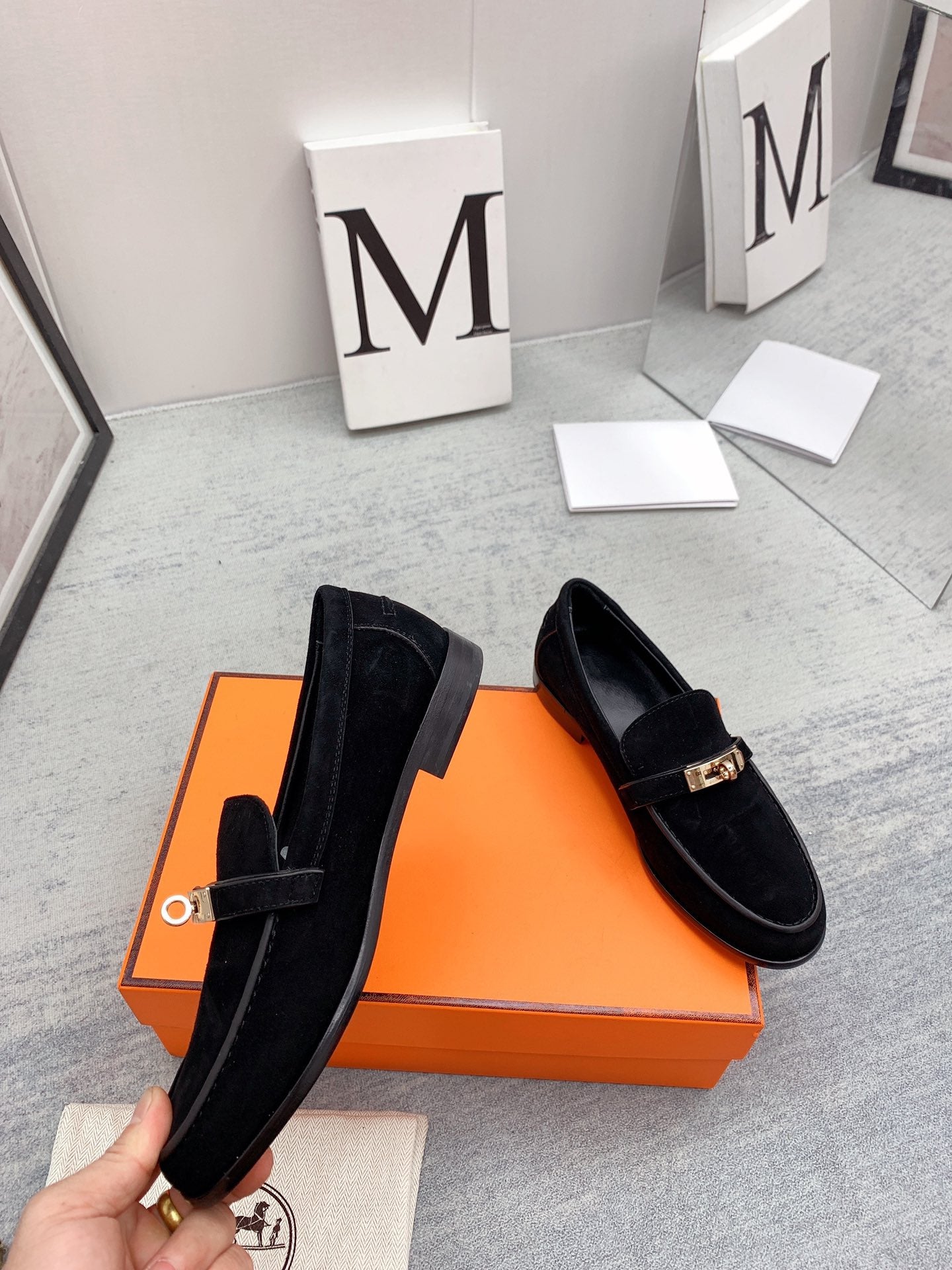 Destin Loafer Suede Black - 35