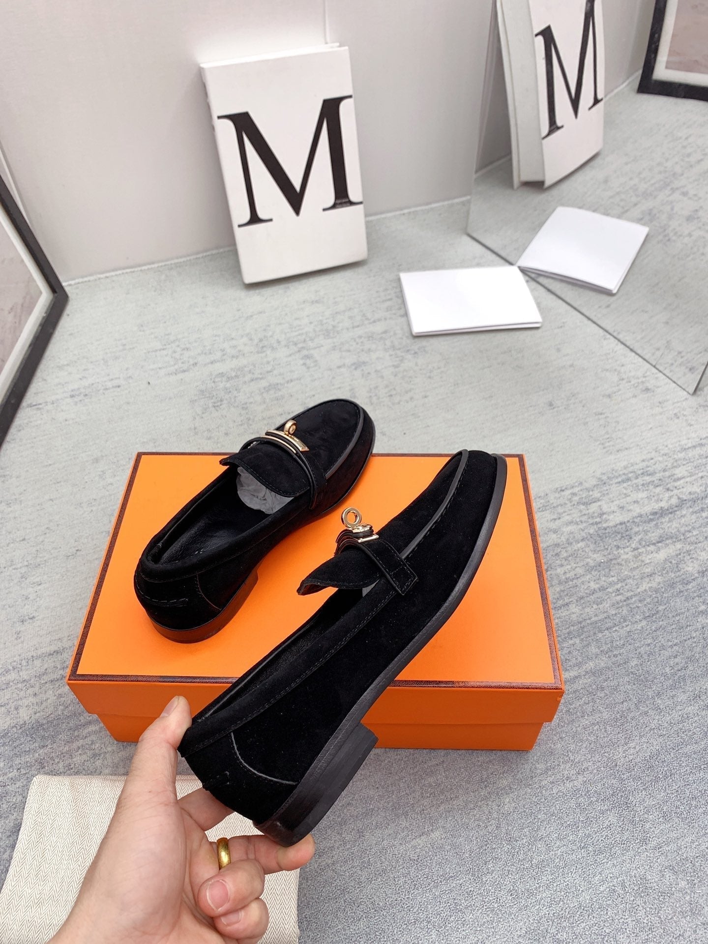 Destin Loafer Suede Black - 35
