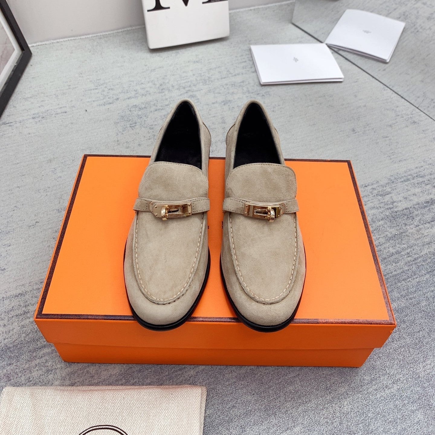 Destin Loafer Suede Beige - 35