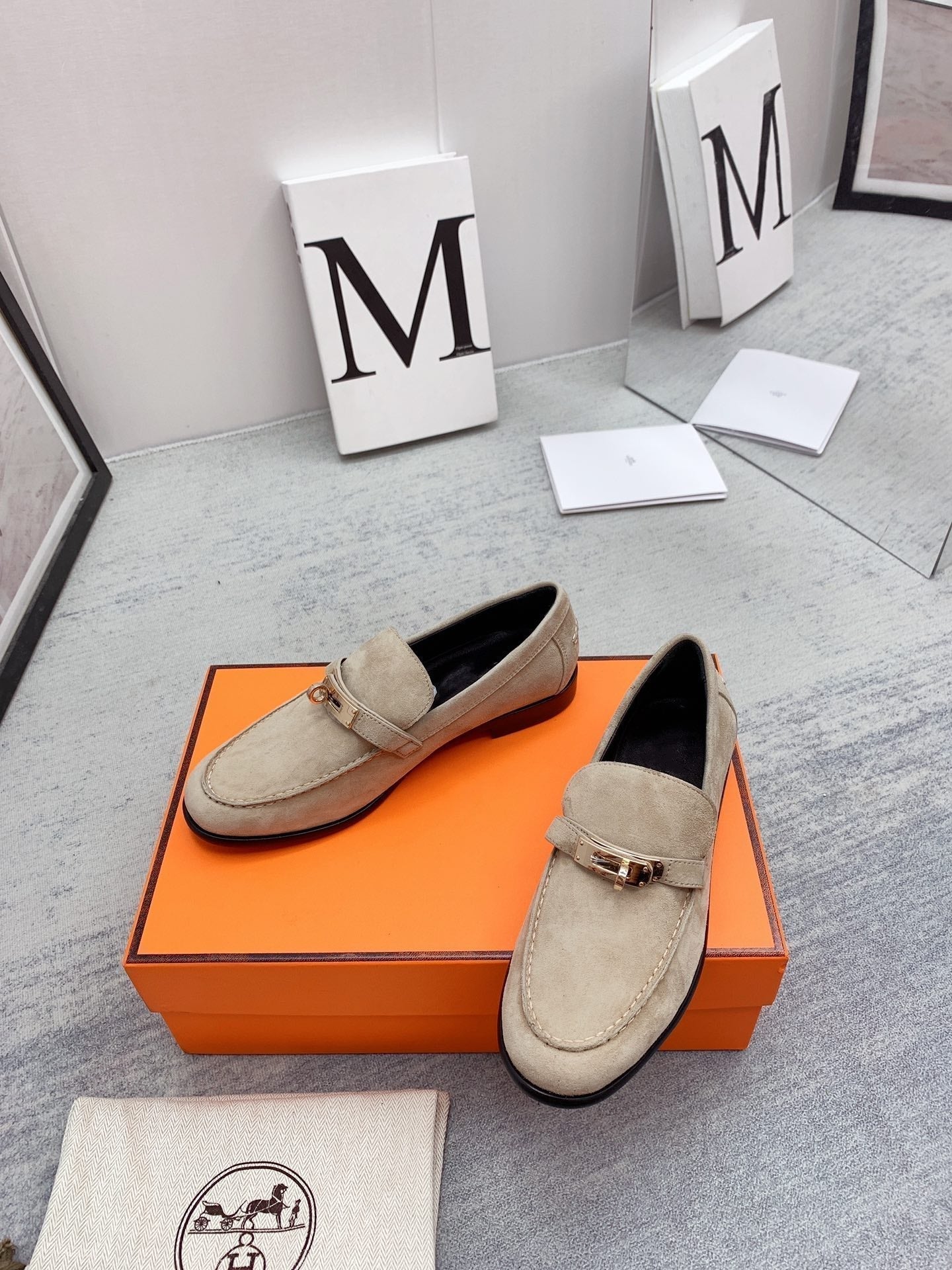 Destin Loafer Suede Beige - 35