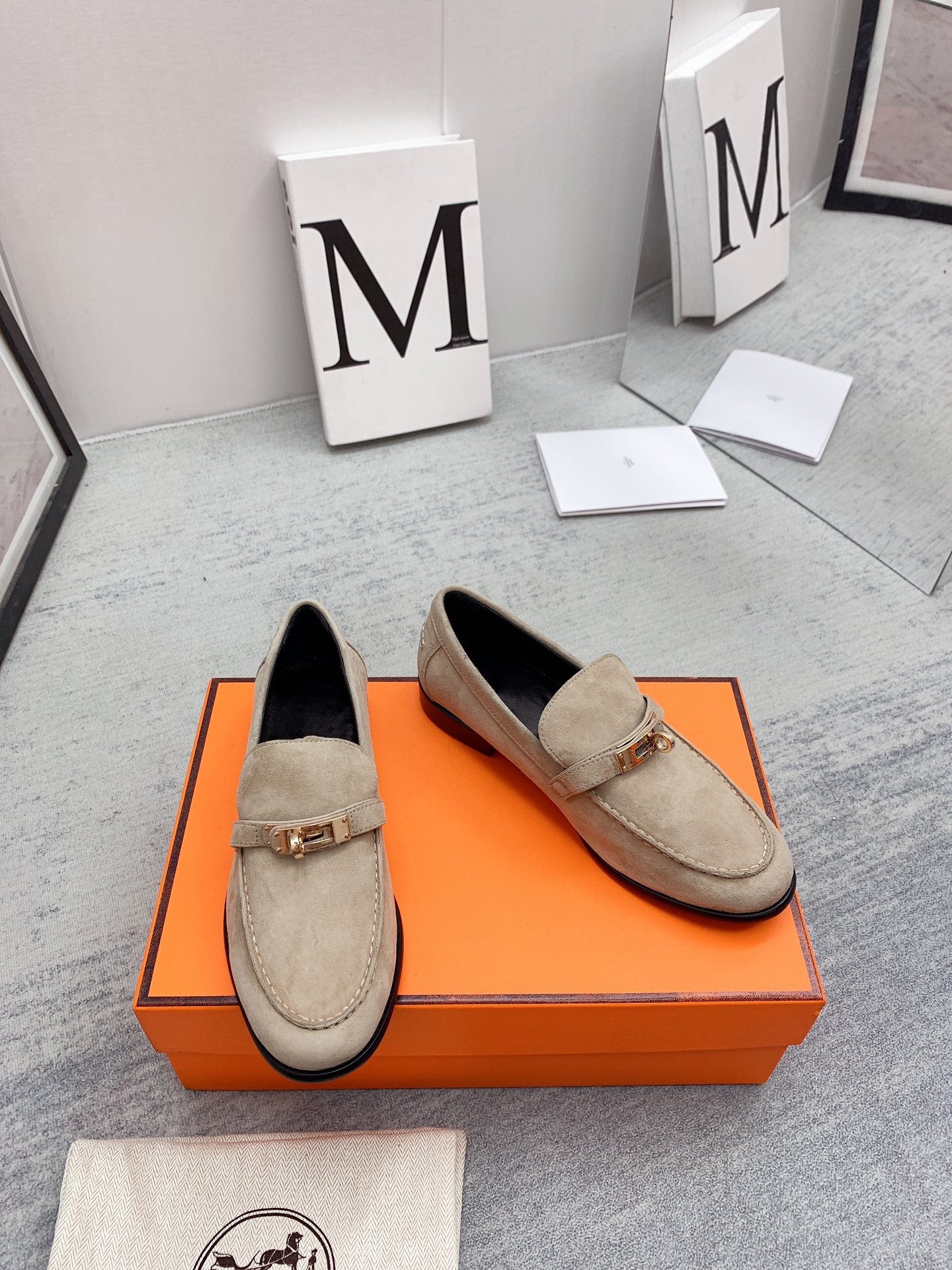 Destin Loafer Suede Beige - 35