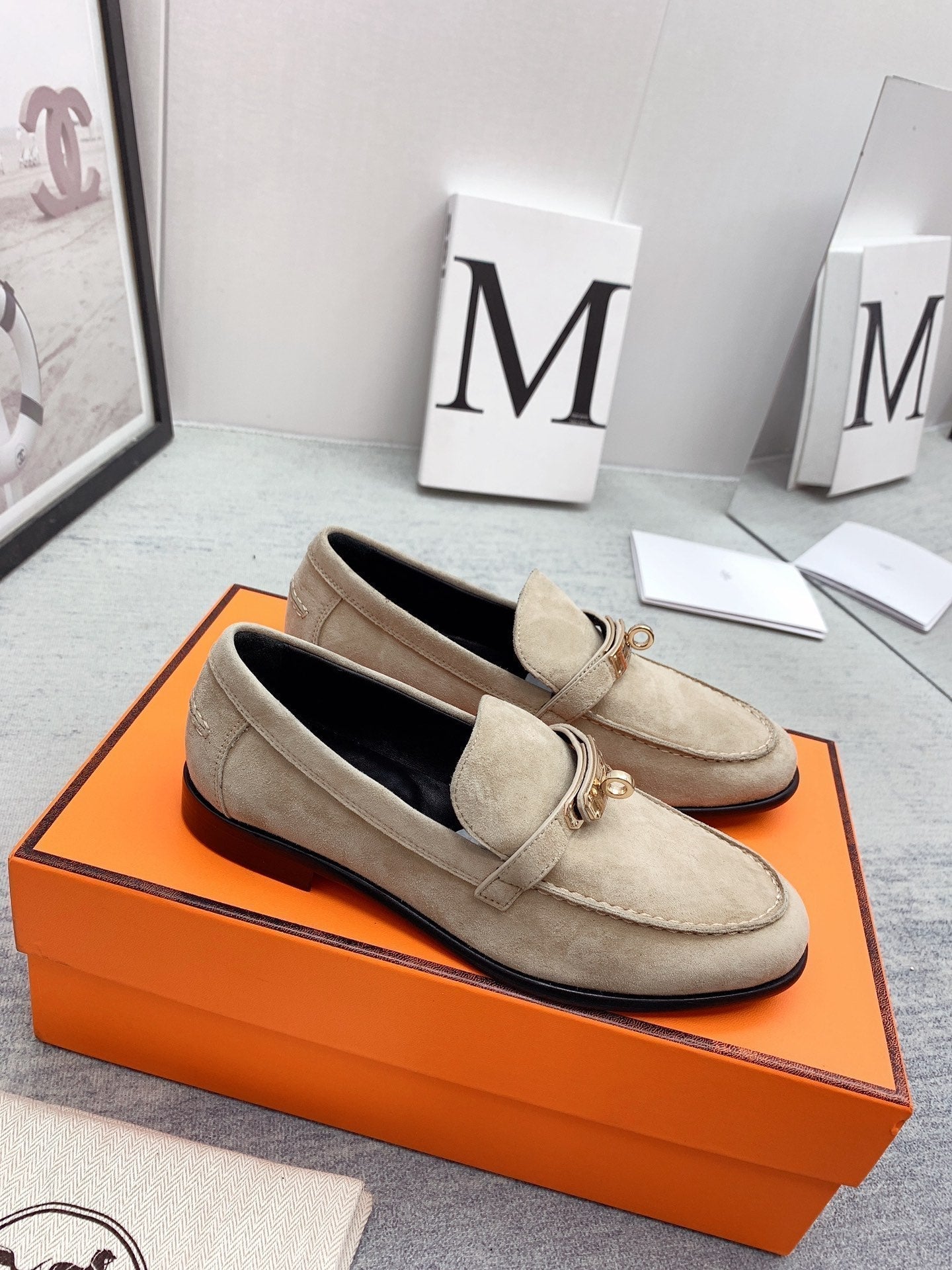 Destin Loafer Suede Beige - 35