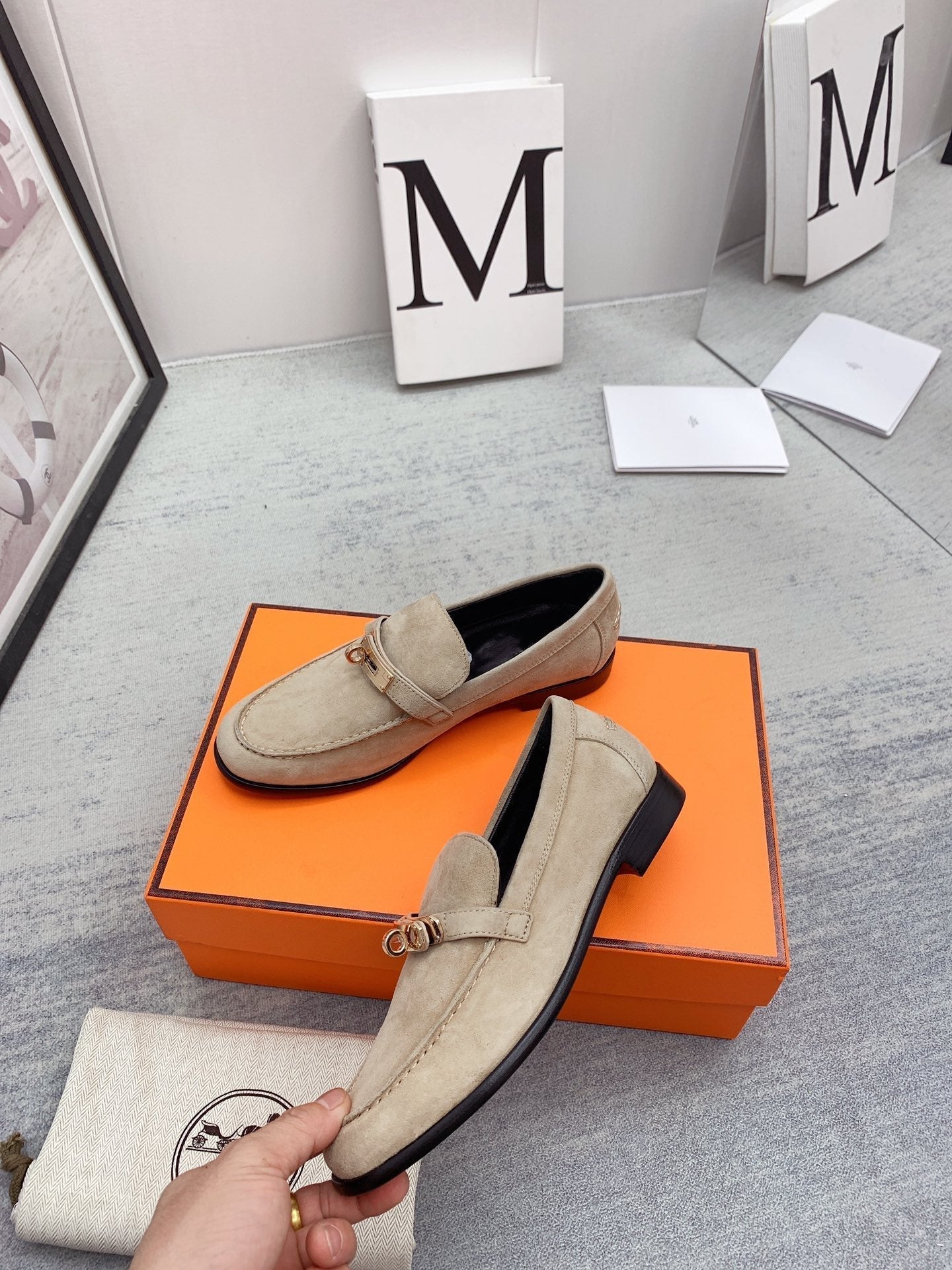 Destin Loafer Suede Beige - 35