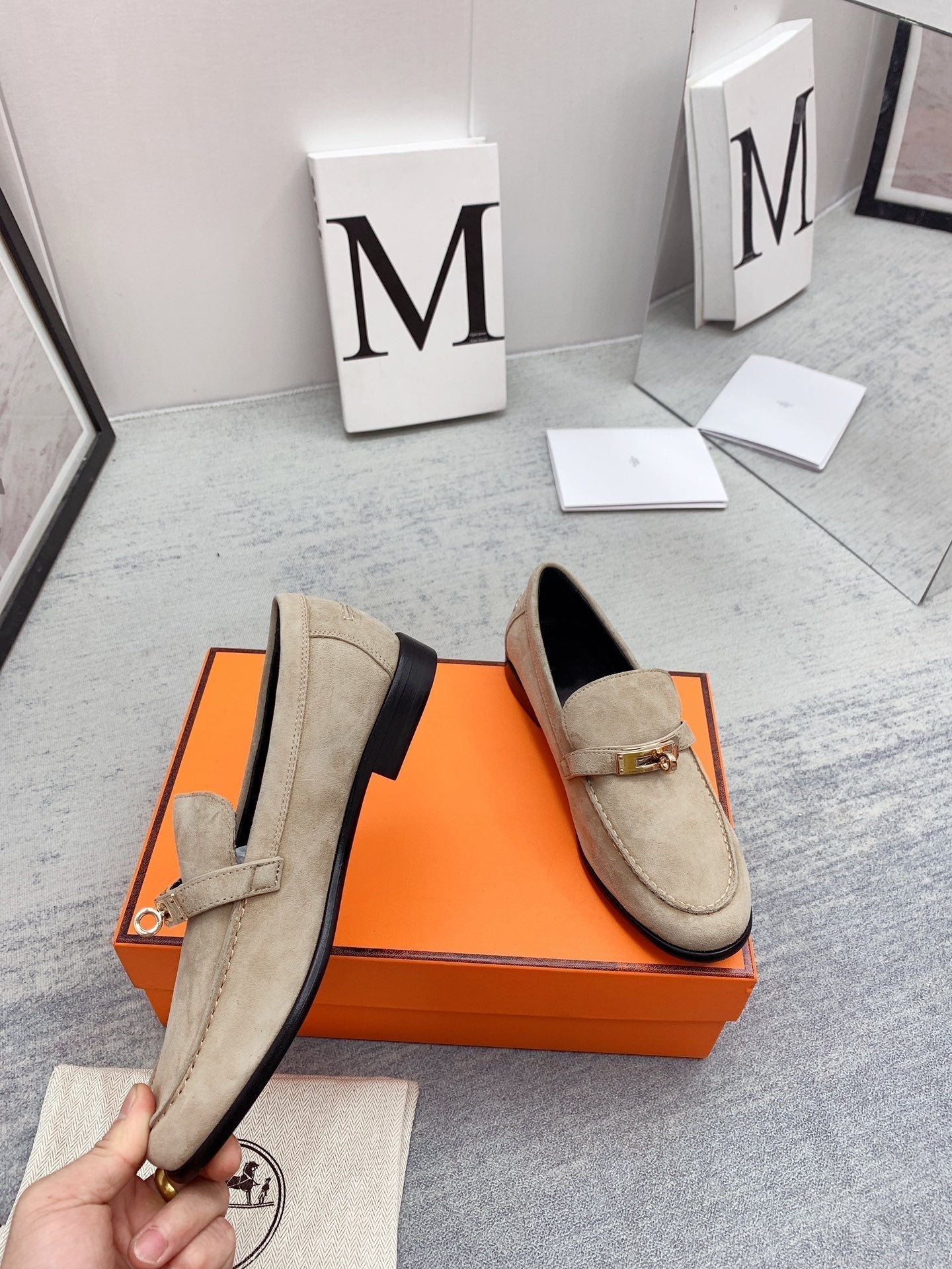 Destin Loafer Suede Beige - 35