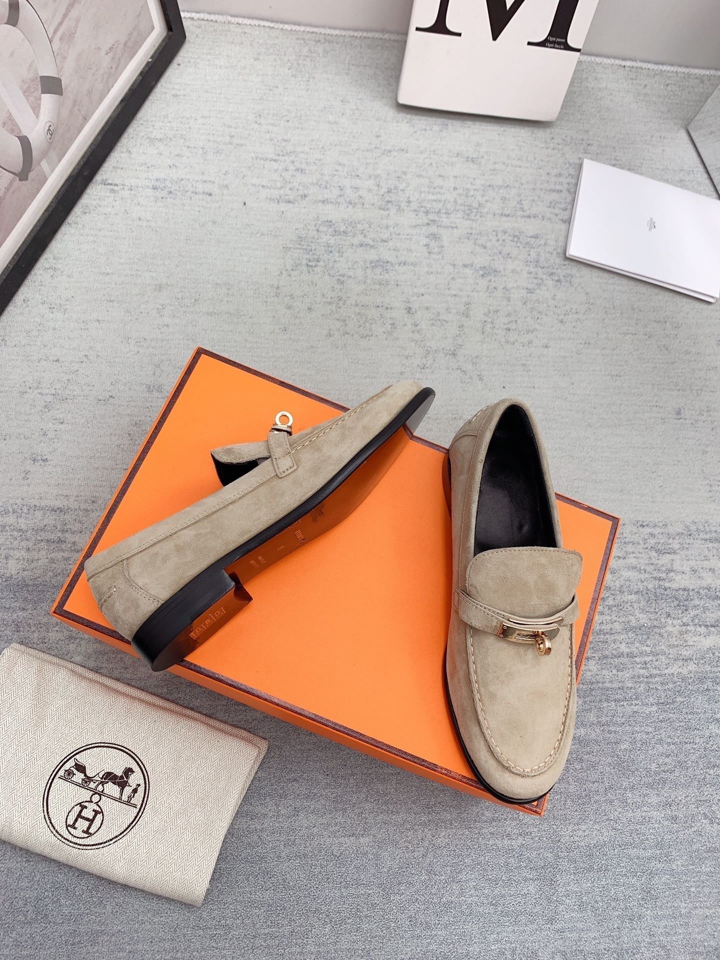 Destin Loafer Suede Beige - 35