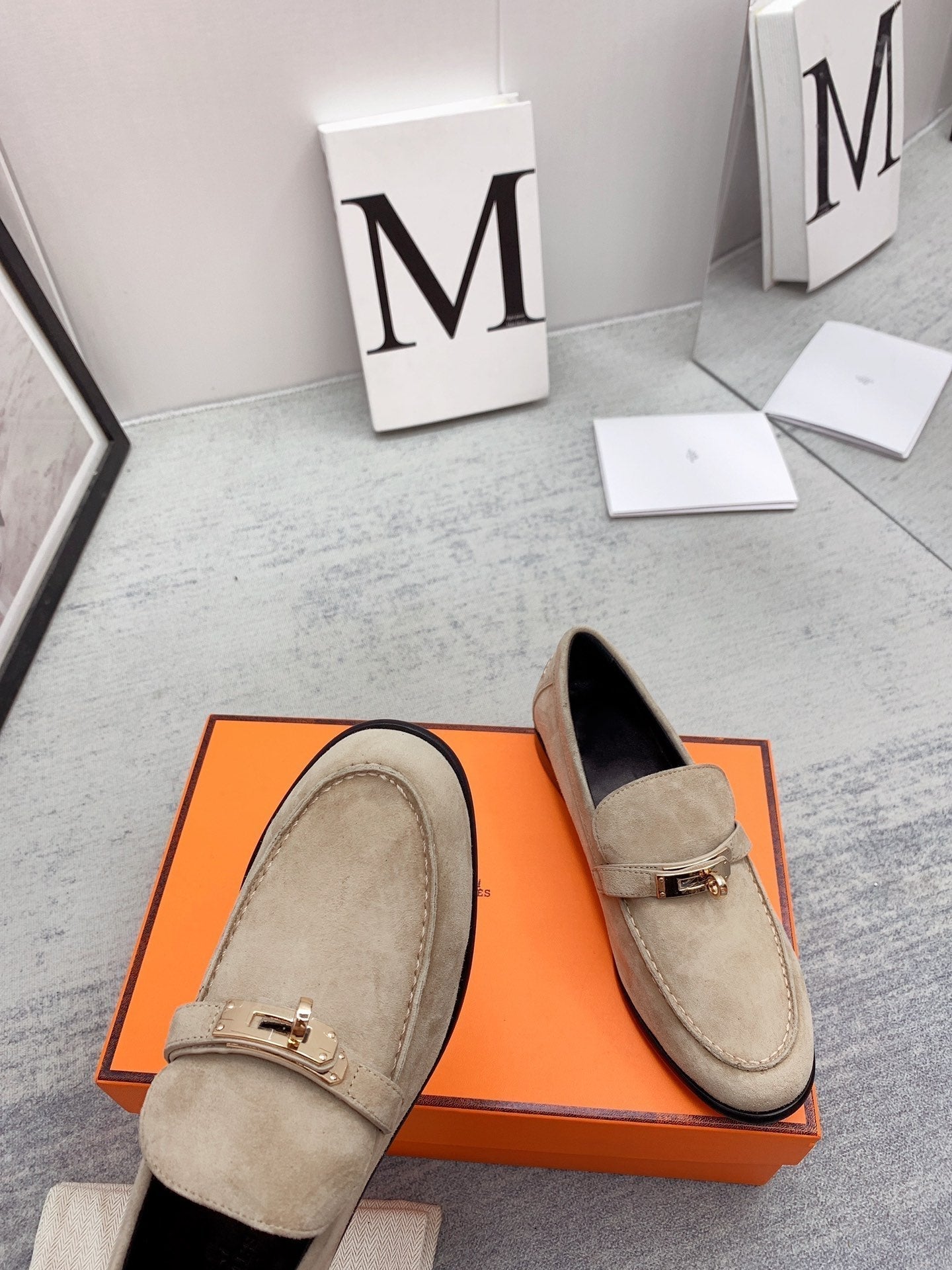 Destin Loafer Suede Beige - 35