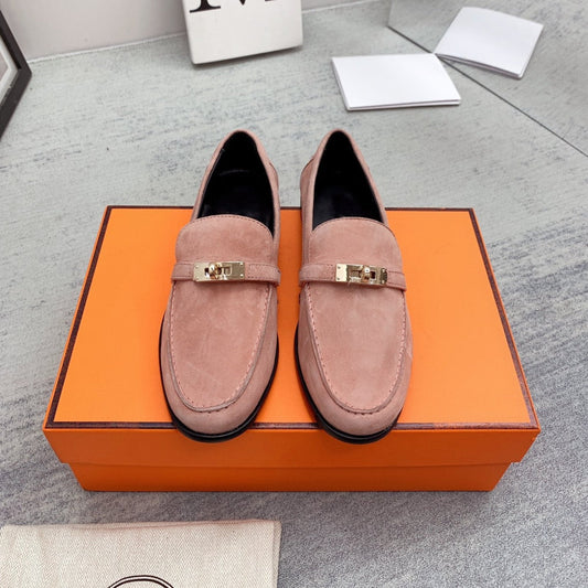 Destin Loafer Suede Light Pink - 35