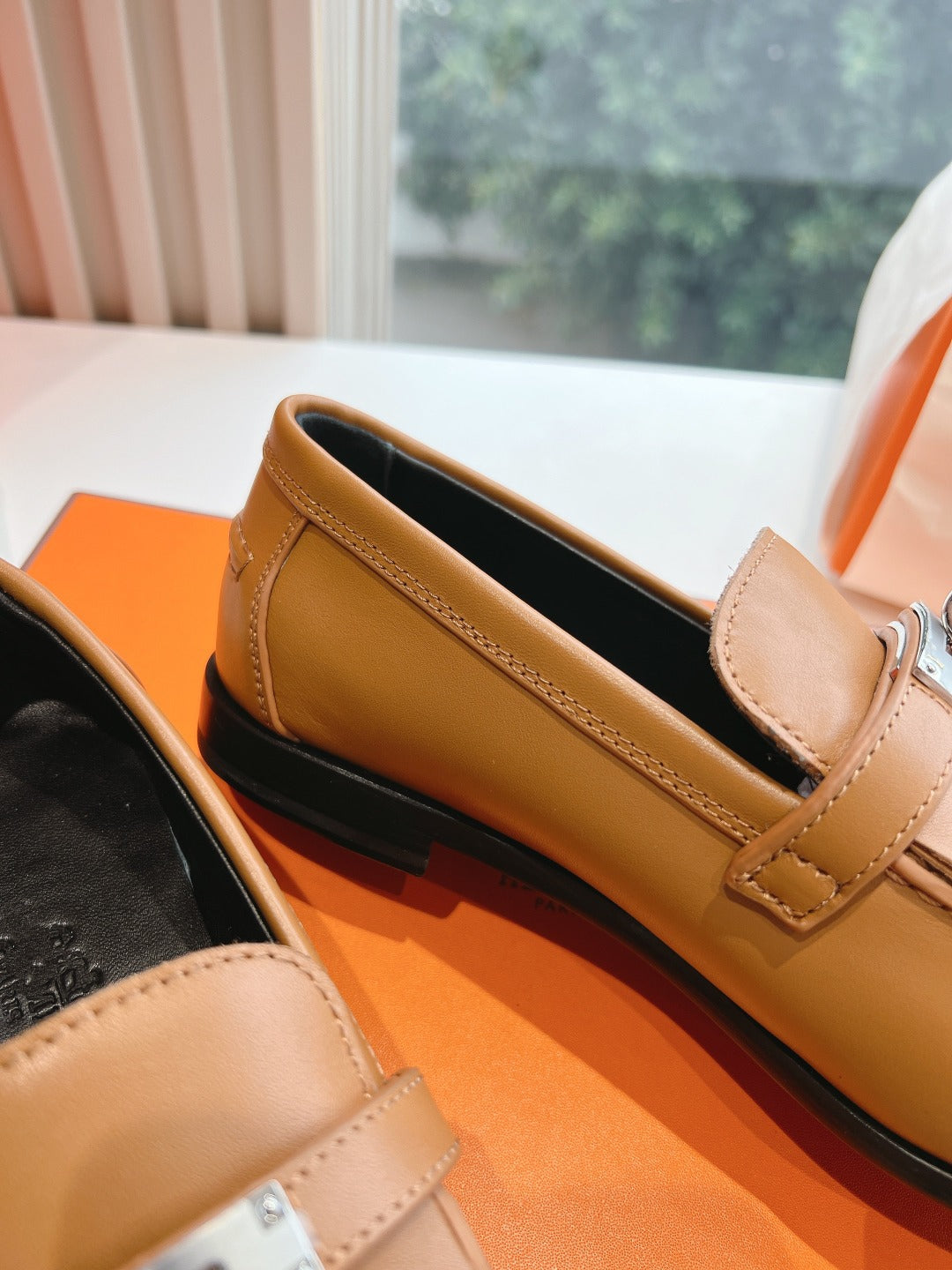Destin Loafer Brown Goatskin with Fringe Detail - 35