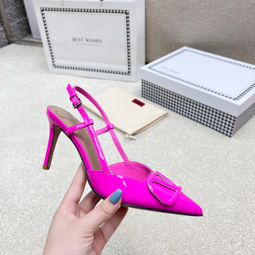 Vlogo Signature Slingback Pink Calfskin - 35 / 1cm
