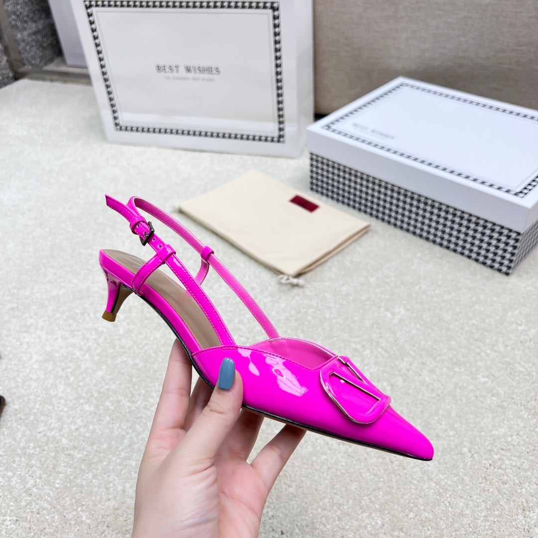 Vlogo Signature Slingback Pink Calfskin - 35 / 1cm