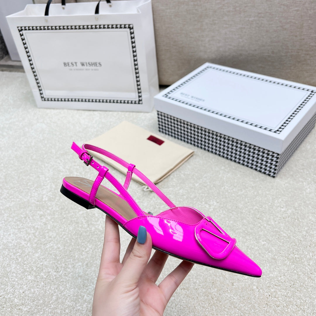 Vlogo Signature Slingback Pink Calfskin - 35 / 1cm