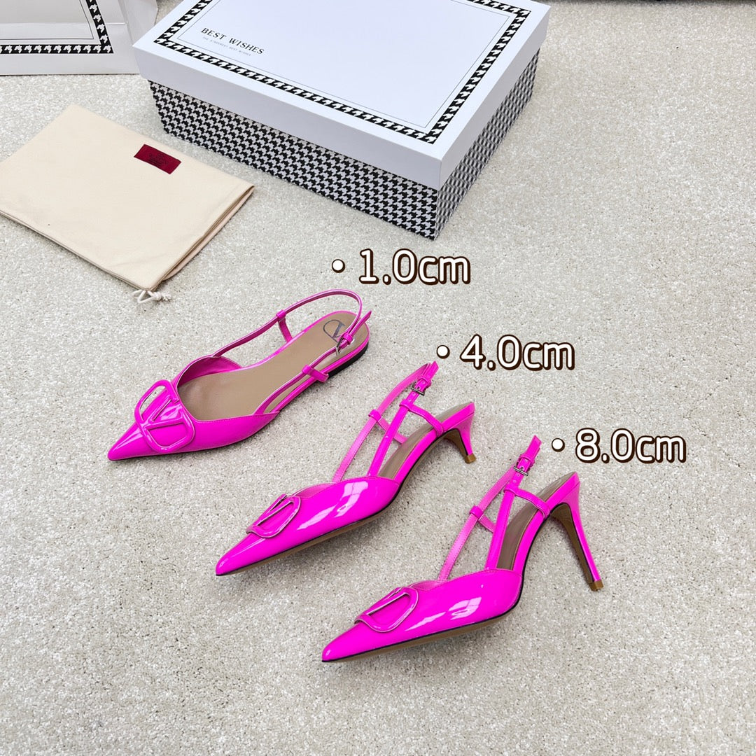 Vlogo Signature Slingback Pink Calfskin - 35 / 1cm