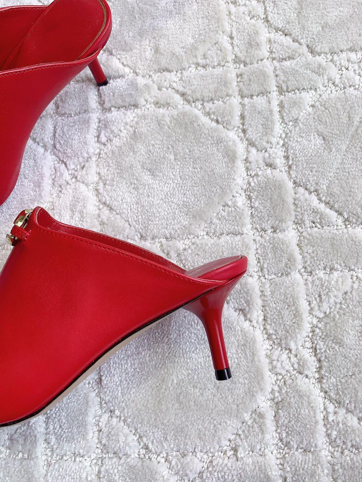 Vlogo Spool Square Toe Red - 35
