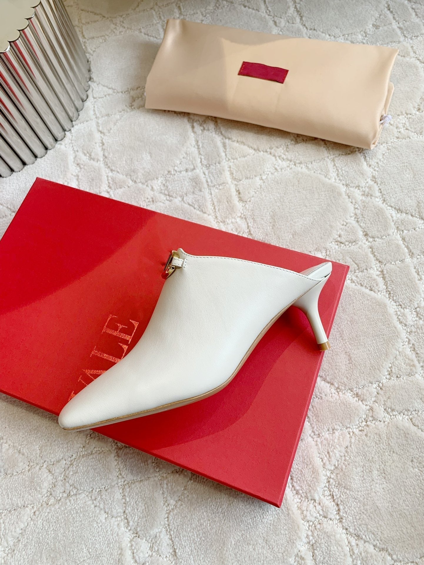 Vlogo Spool Square Toe White - 35