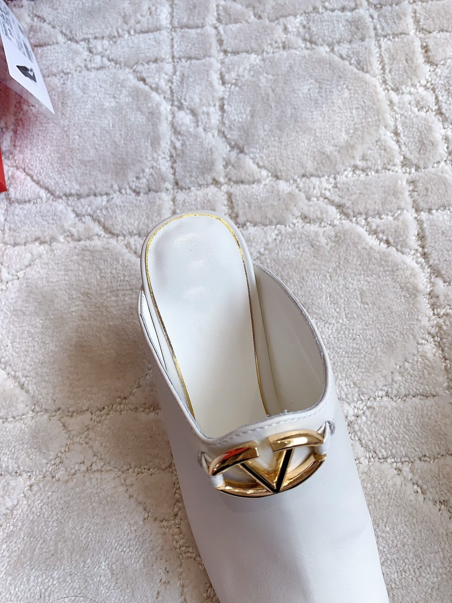 Vlogo Spool Square Toe White - 35