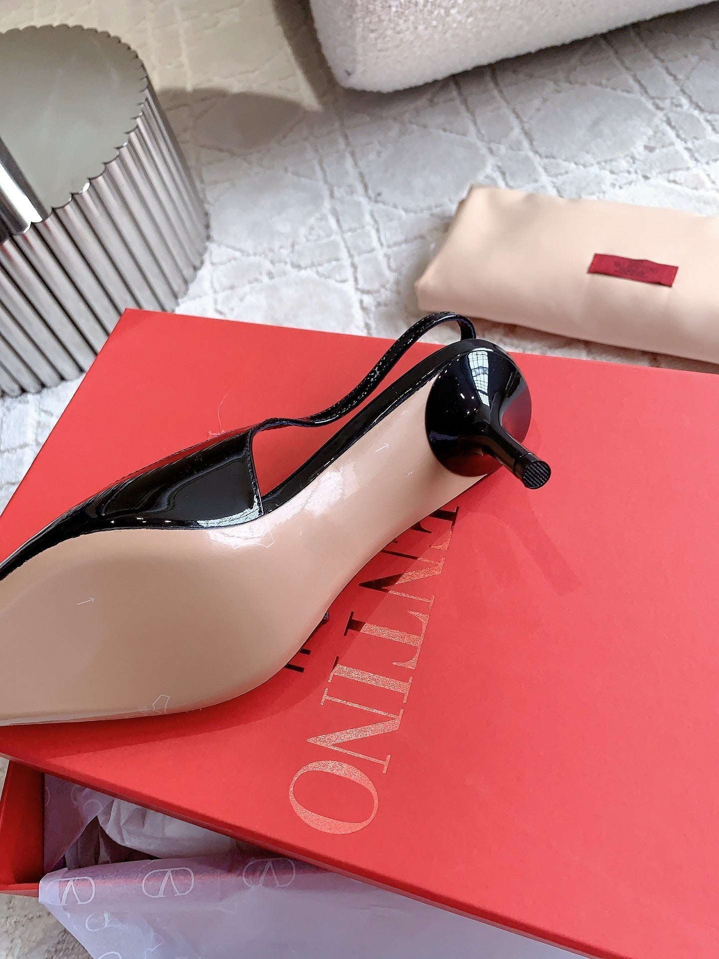 Vlogo Slingback Pump 65MM Shiny Black - 35