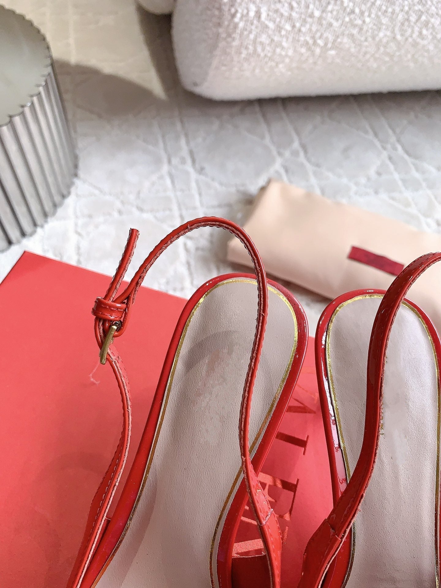 Vlogo Slingback Pump 65MM Shiny Red - 35
