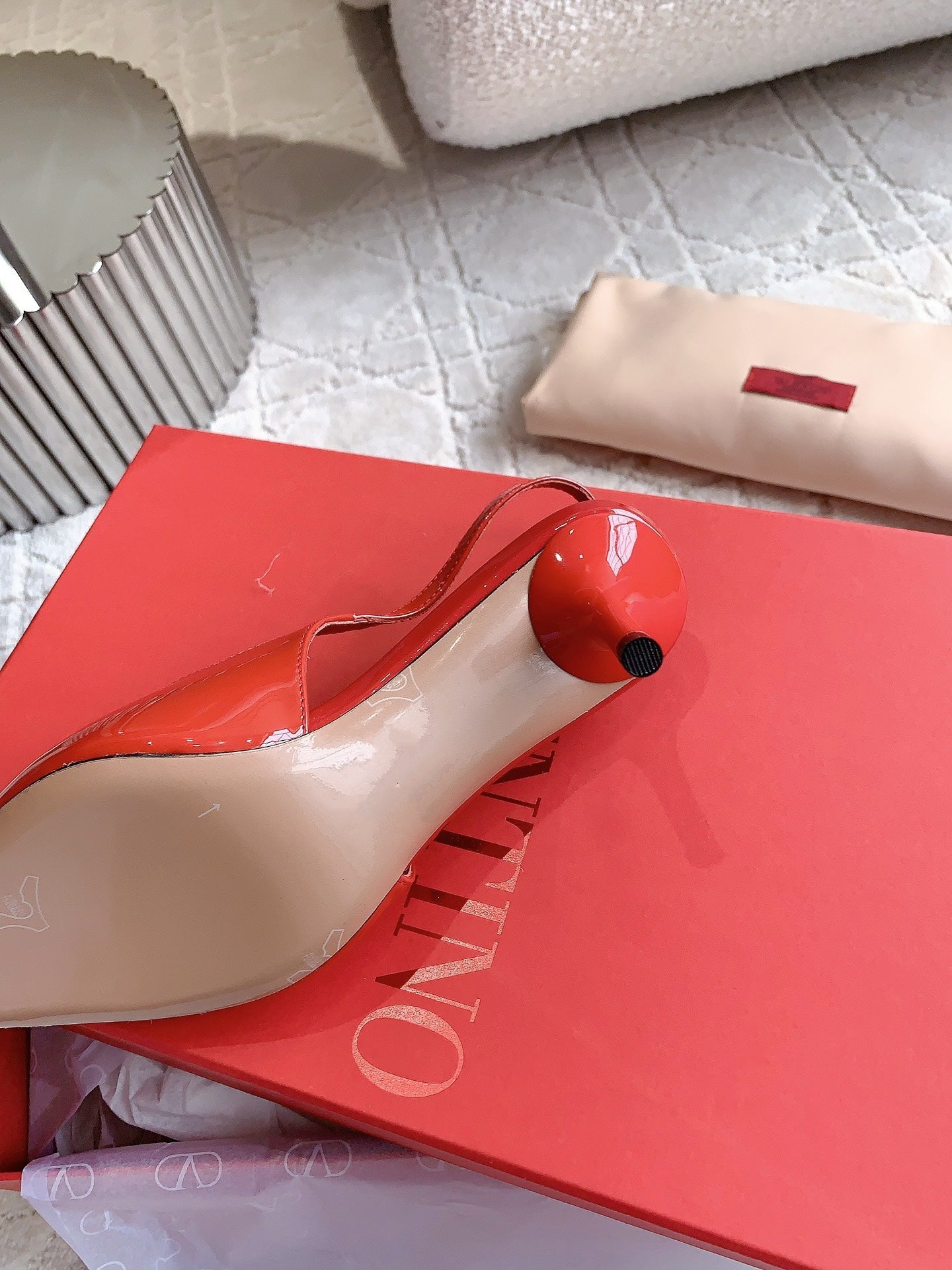 Vlogo Slingback Pump 65MM Shiny Red - 35