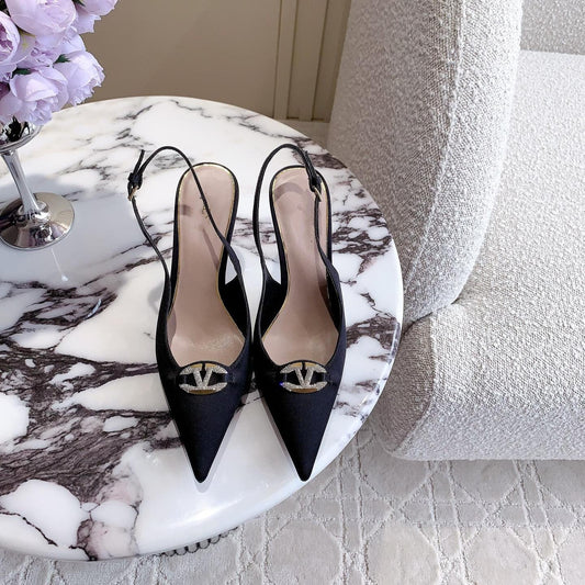 Vlogo Slingback Pump 90MM Black - 35