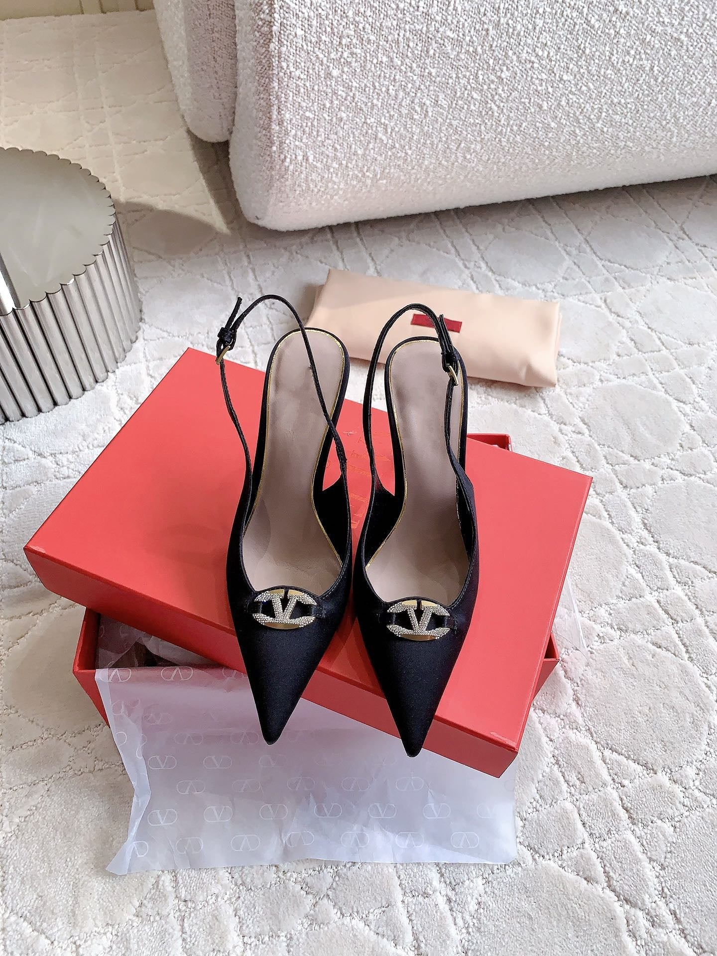 Vlogo Slingback Pump 90MM Black - 35