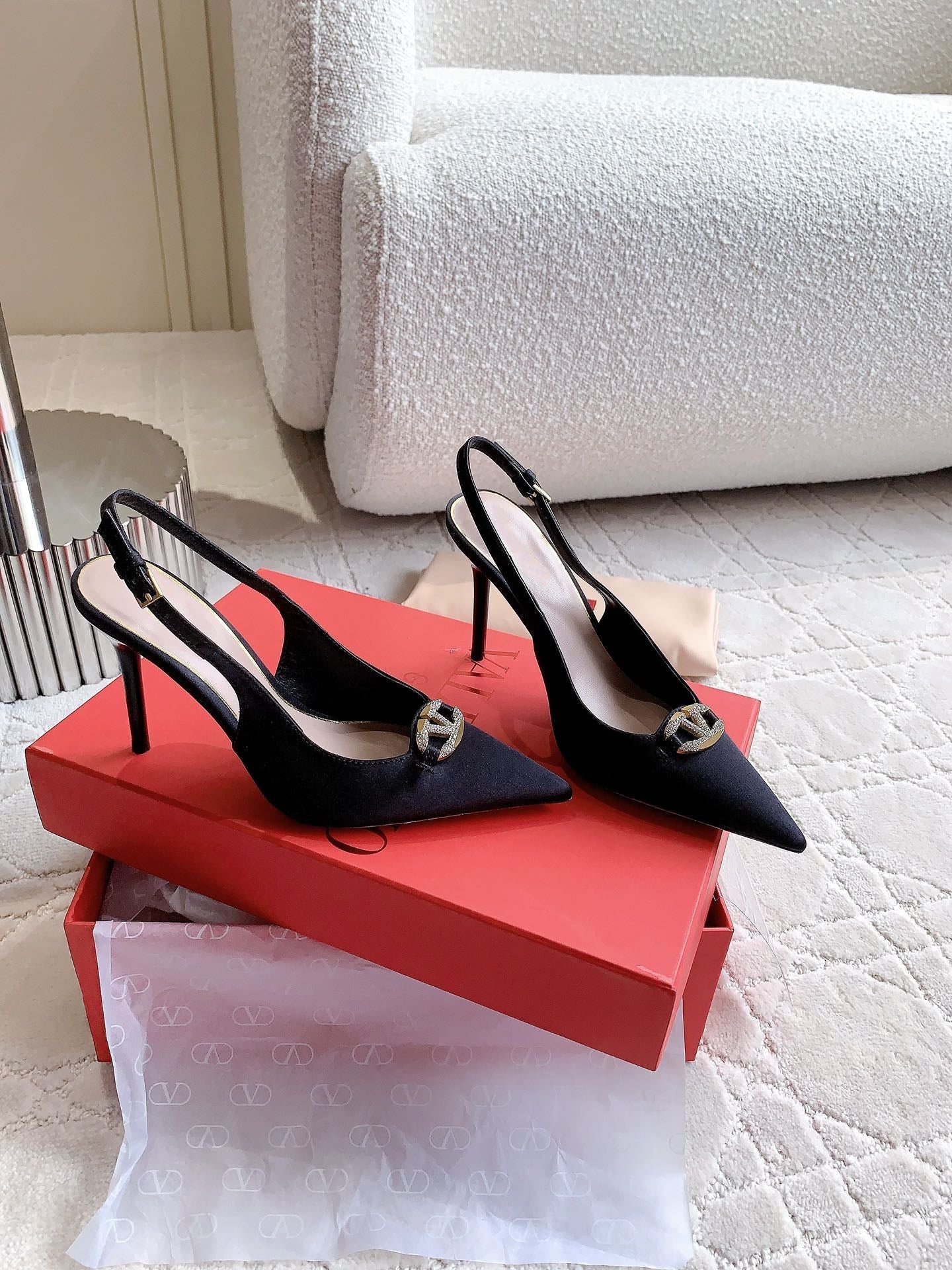 Vlogo Slingback Pump 90MM Black - 35