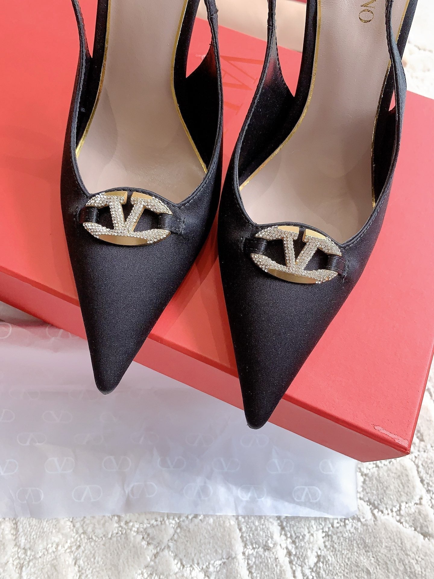Vlogo Slingback Pump 90MM Black - 35
