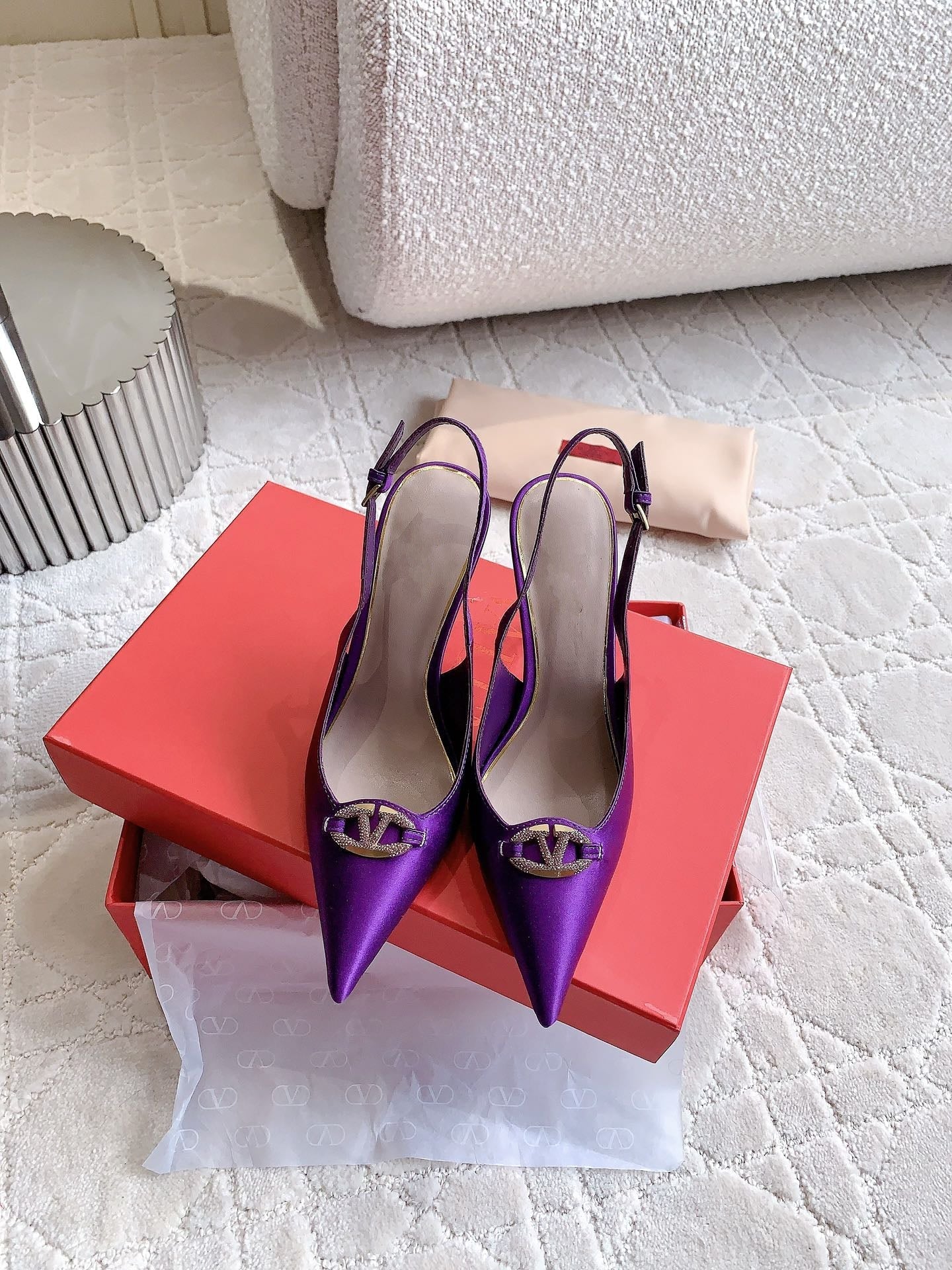 Vlogo Slingback Pump 90MM Purple - 35