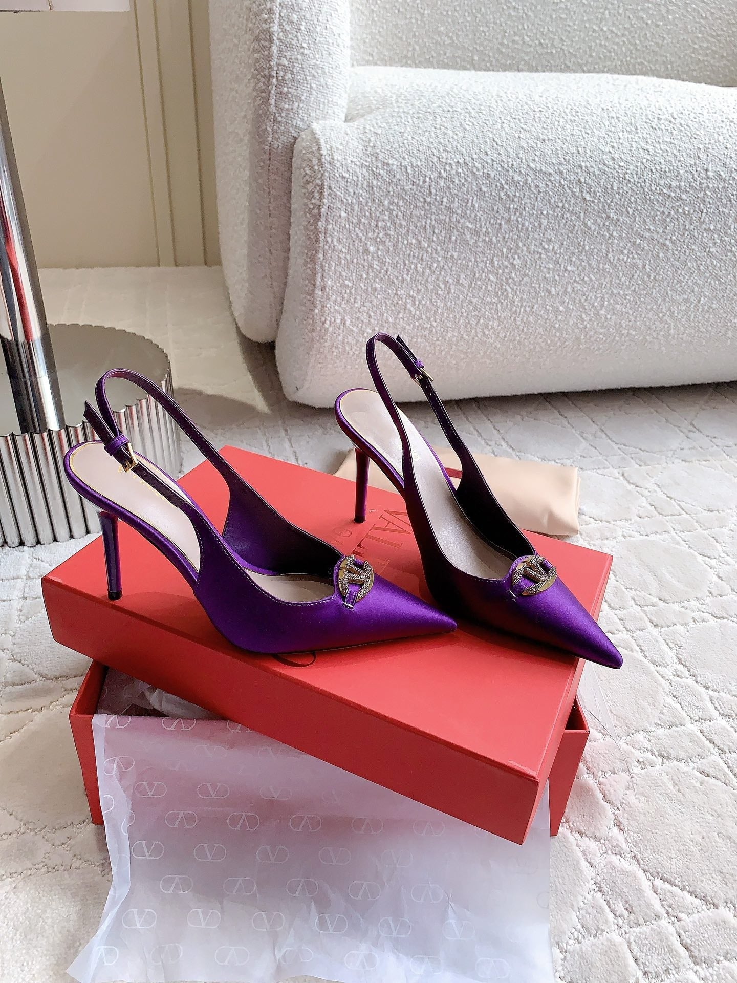 Vlogo Slingback Pump 90MM Purple - 35
