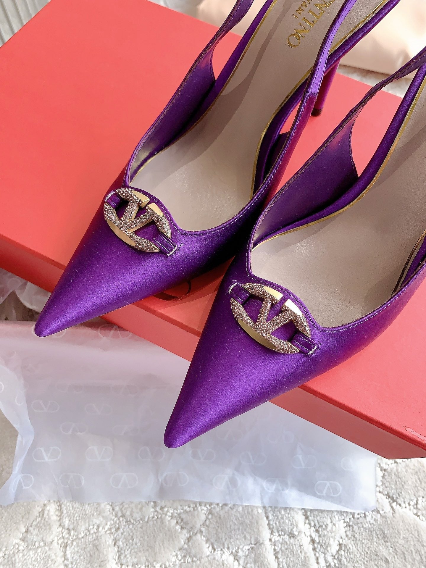 Vlogo Slingback Pump 90MM Purple - 35