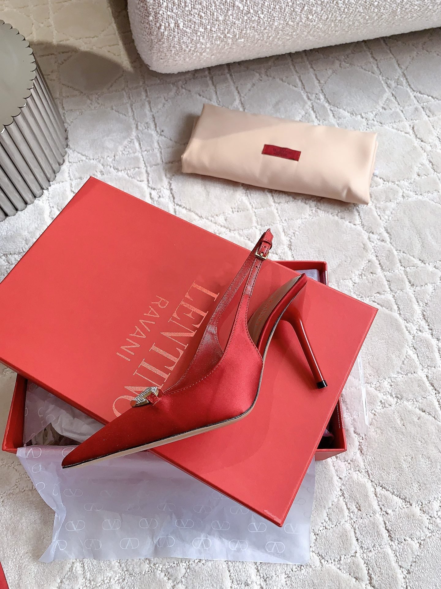 Vlogo Slingback Pump 90MM Red - 35